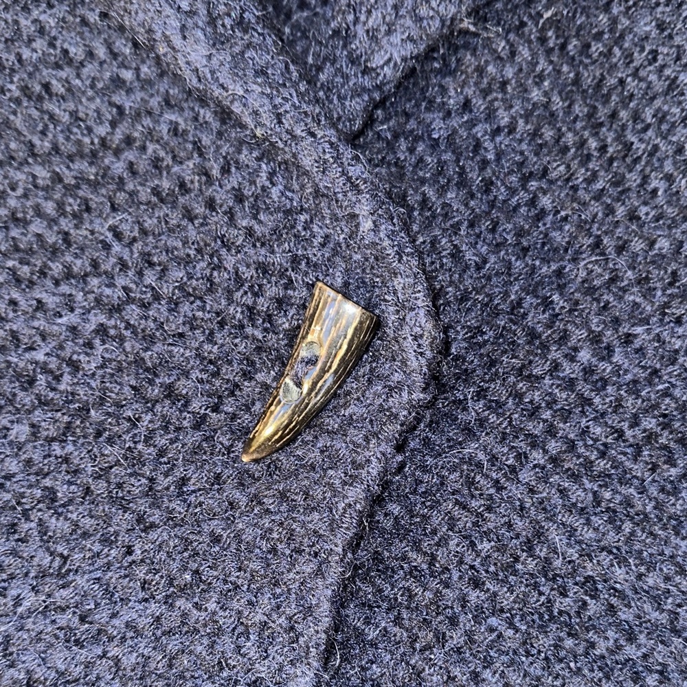 Roberto Collina Alpaca Wool Shawl Collar Navy Cardigan - Picture 7 of 10